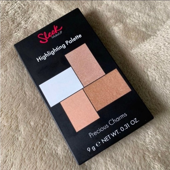 Sleek Makeup Precious Charms Cream Highlighter Palette & Brush BNIB - Picture 2 of 9